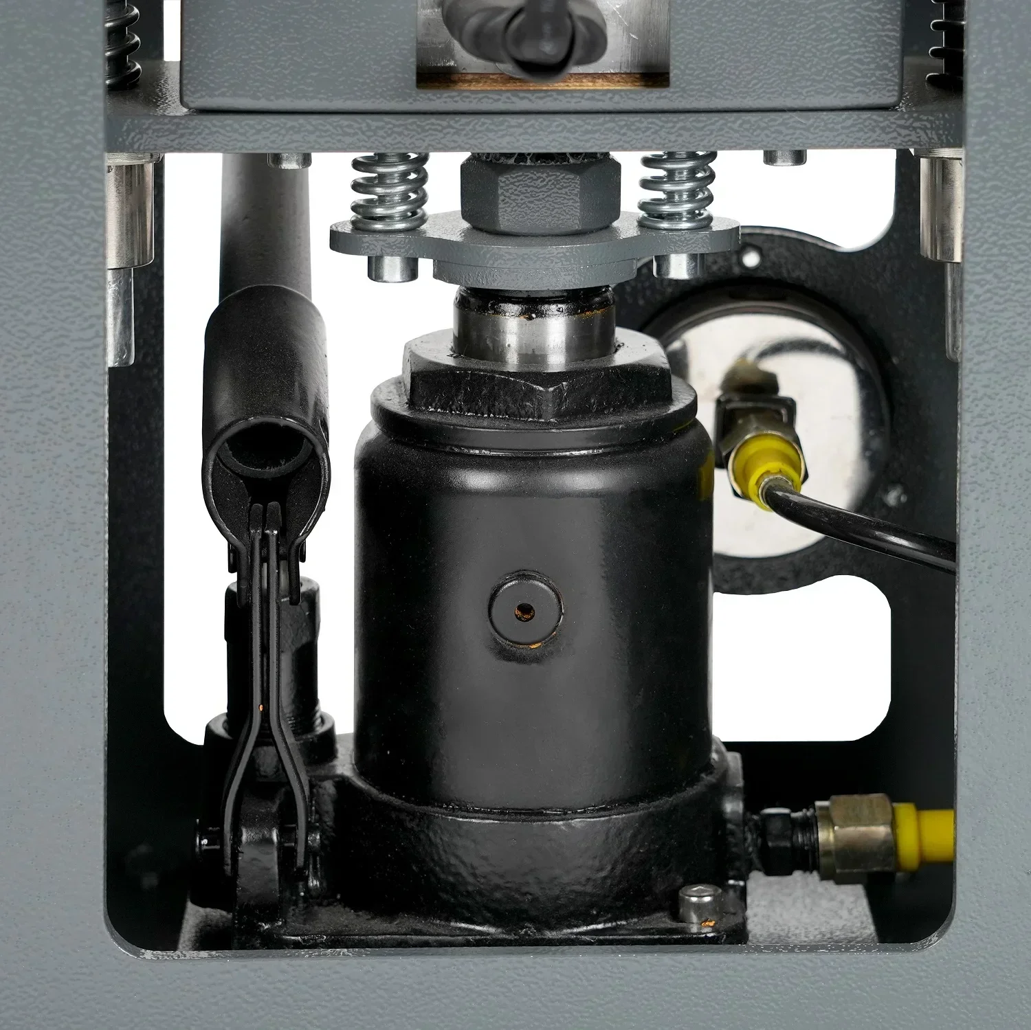 ممتاز أعلى جودة مقبس هيدروليكي 10 طن الضغط 6*12 سنتيمتر آلة الصحافة الحرارة لوحات التدفئة المزدوجة مع مقياس الضغط #6