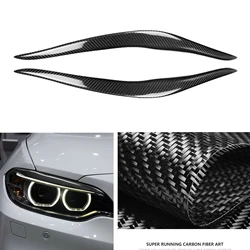 Headlight Eyebrow For BMW 2 Series F22 F23 F87 M2 Coupe 2 Door 2014-2021 Carbon Fiber Headlamp Eyelid Head Light Lamp Cover Trim