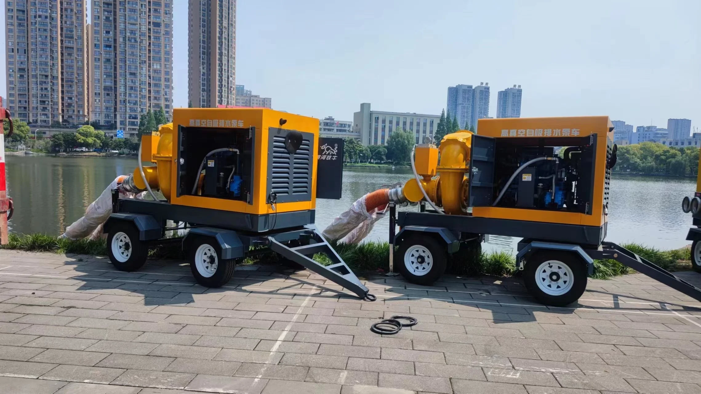 Bomba de esgoto de auto sucção de cabeça alta para irrigação de terras agrícolas e drenagem de peixes de 6 polegadas