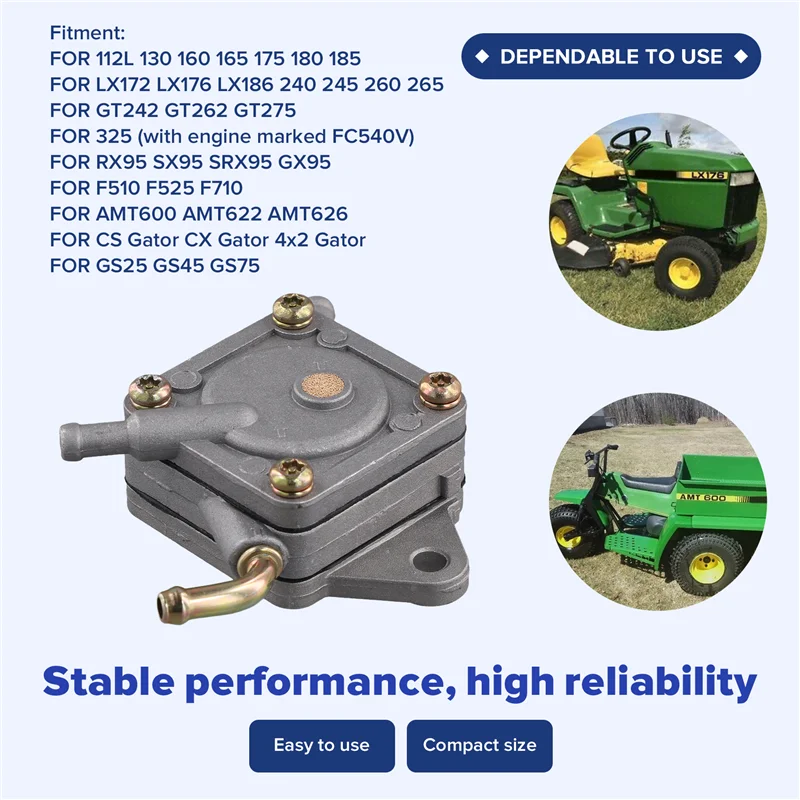 

Engine Fuel Pump AM101074 Accessories AM109212 AM106164 For John Deere LX172 LX176 LX186