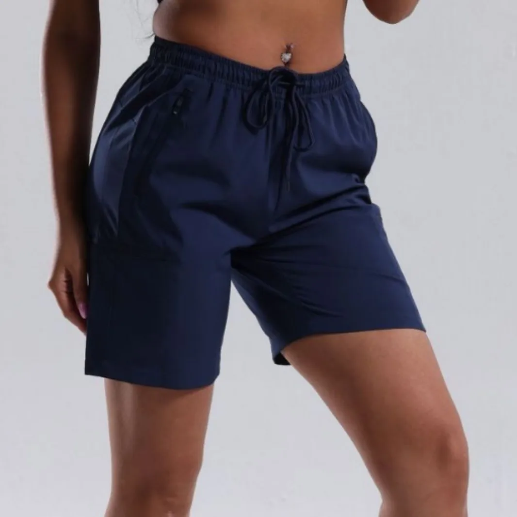 Sports Shorts Women's Summer Casual Running Outdoor Fitness Pants High Waist Hip Lift Home Weaving Commuting Breathable