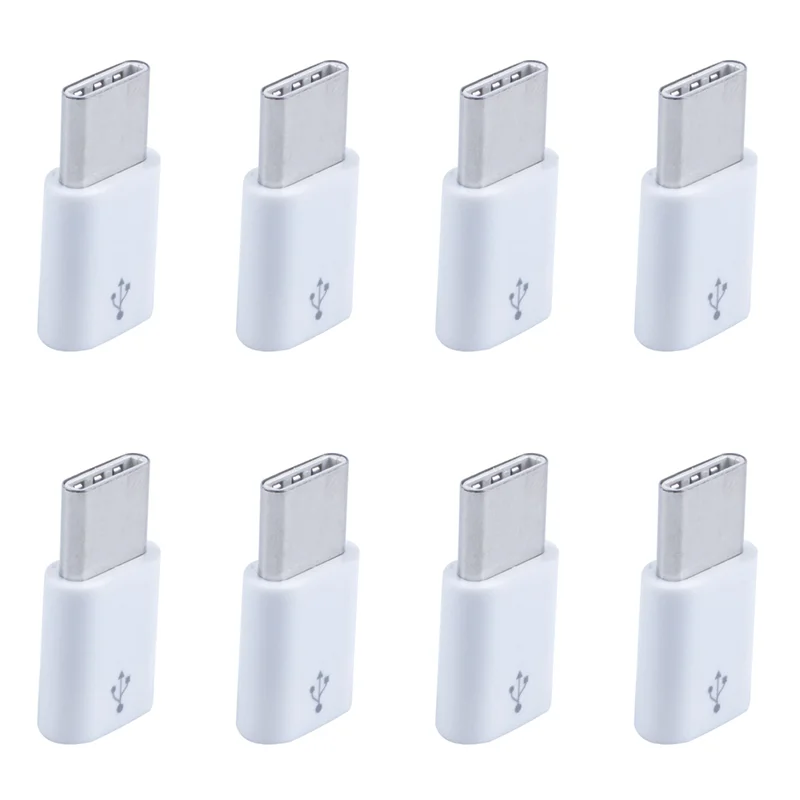 【Hot-Selling!】Universal USB Type C 3.1 Male To Micro-USB 2.0 5 Pin Female Data Adapter:8PC