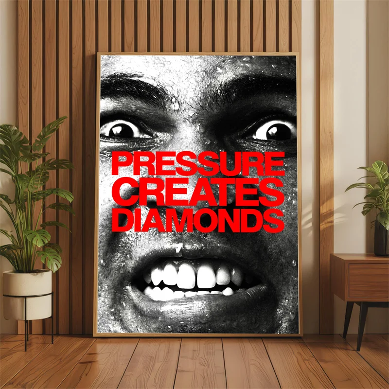 Relentless Motivational Wall Art, Retro Doberman Dog Print, Fitness Poster, Gym Decor, Masculine Room Decor, Mindset Wall Art