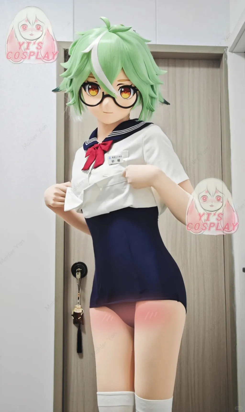 Yis تأثيري مخصص فروي رئيس Kigurumi OC رئيس تأثيري كيمونو Fursuit اليدوية سماعات الوحش مخصص Fursuit كيمونو رئيس