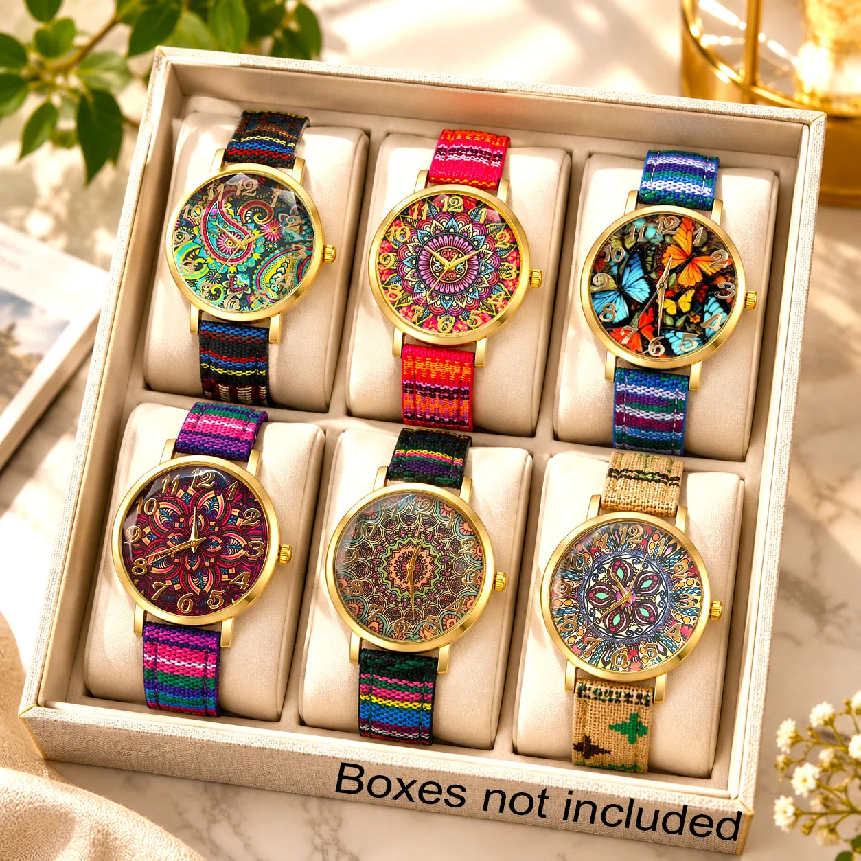 6Pcs of New Hot-Selling Women's Fashionable Casual Quartz Watches, Perfect for Daily Wear and as a Holiday or Birthday Gift for Girls