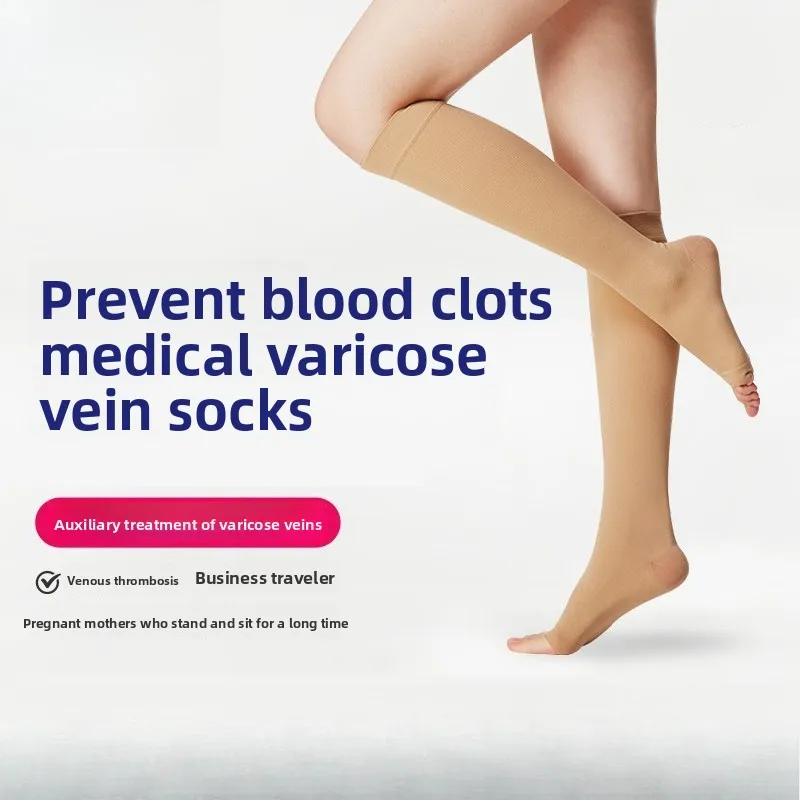 

Anti Thrombus Varicose Vein Socks Medical Grade 1 2 Pressure Calf Compression Leg Care Support Stockings