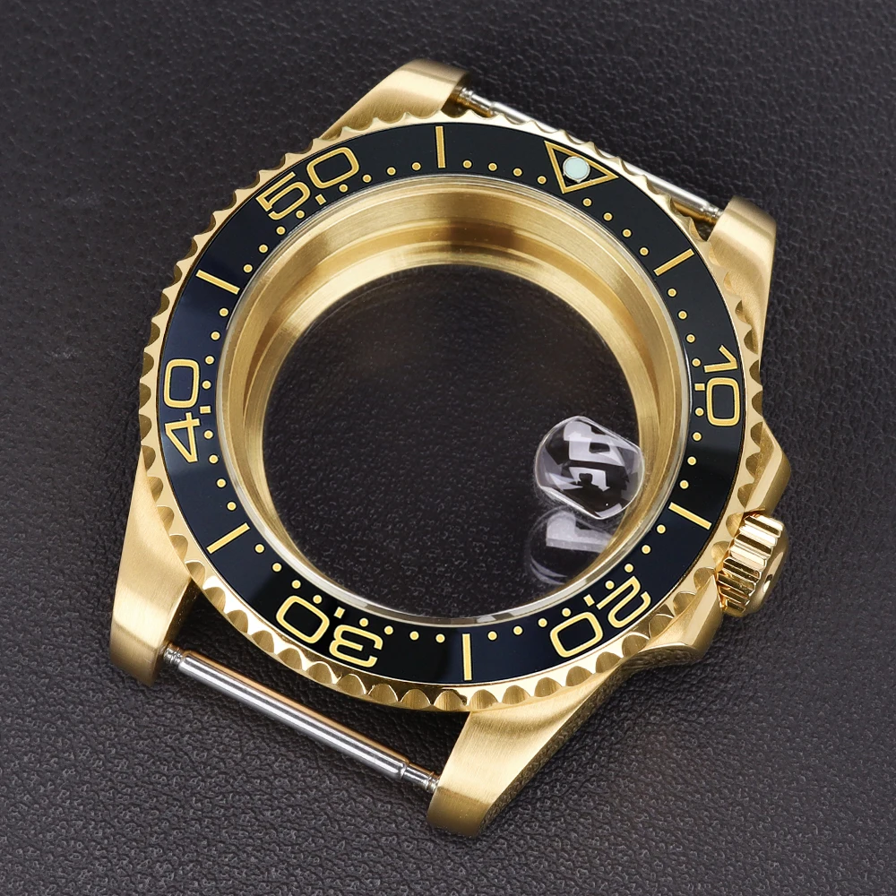 

40mm 20ATM Dive Watch Case Solid Stainless Steel Sapphire For SUB GMT NH35 NH36 NH34 Miyota 8215 Eta 2824 Movement High Quality