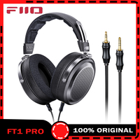 Fiio FT1 Pro Headphone Open Flat Headband Wired Hifi Headphones Customized 1μm Ultra-slim Diaphragm 374g 20Ω Sensitivity Gifts