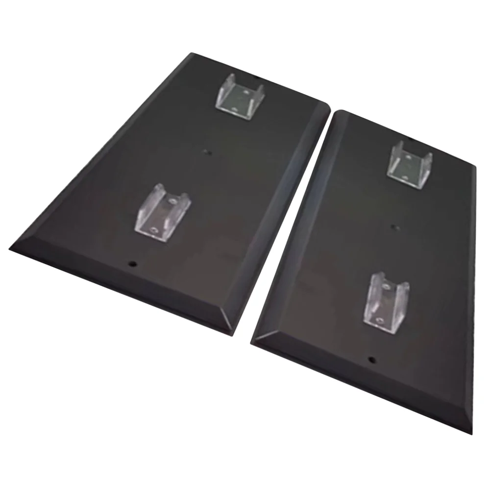 

2 Pcs Holders Motorcycle Model Display Racks 1:12 Base Stand Storage for Office Black Plastic Stands