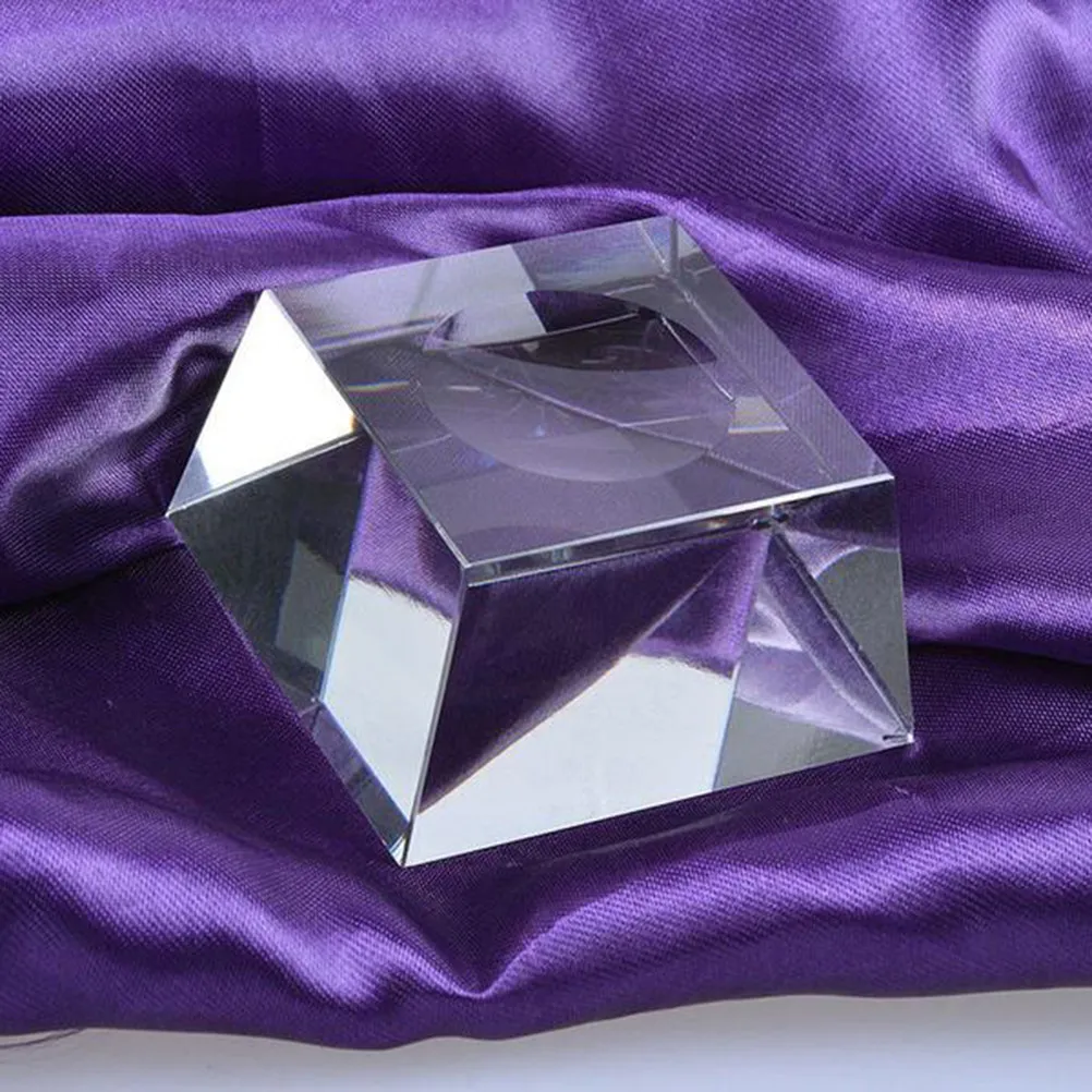 Crystal Stand Base Lighted on Off Switch Display Holder for Crystals Glass Acrylic Decor Living Room Store Office Gift
