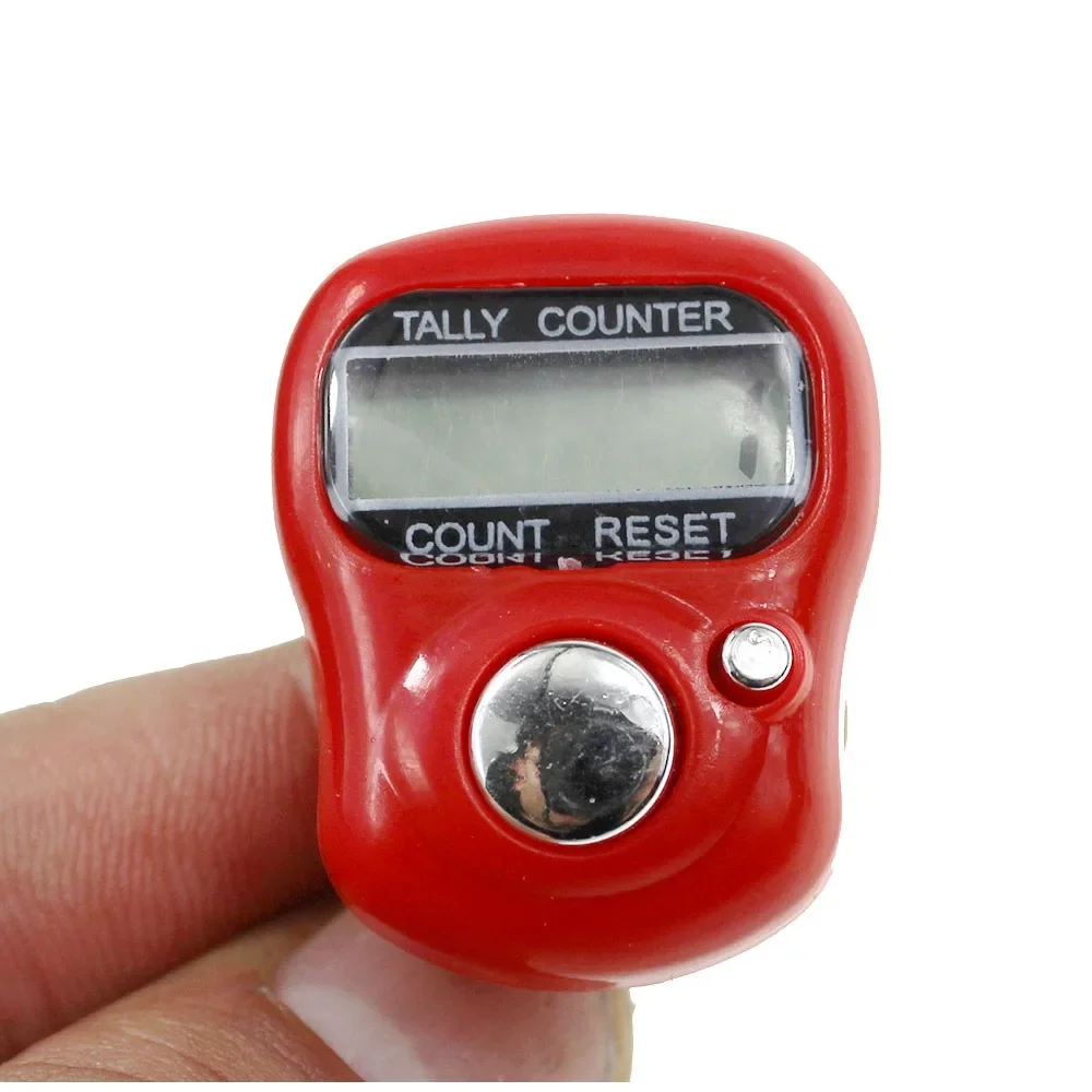 100pcs mini Ring shape Finger Counter LCD Electronic Digital Tally Counter Free Shpping