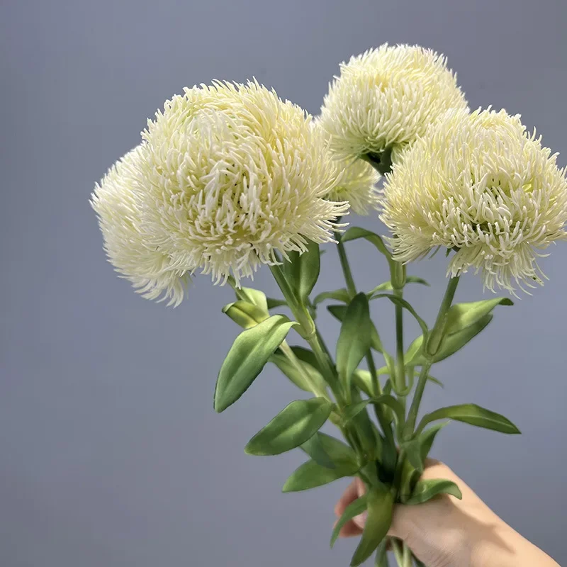 Modern Home Decor Simulation Plants Soft Glue Caryophyllum Hairball Artificial Green Plant Bedroom Decoration Caryophyllums