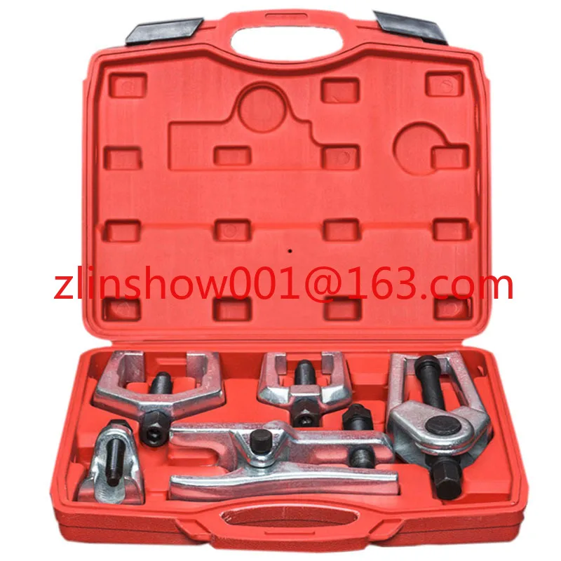 

Набор из 5 предметов. Инструмент для снятия съемника шаровой головки. Средство для снятия шаровой головки автомобиля. Устройство для снятия шаровой головки нижнего поворотного рычага.