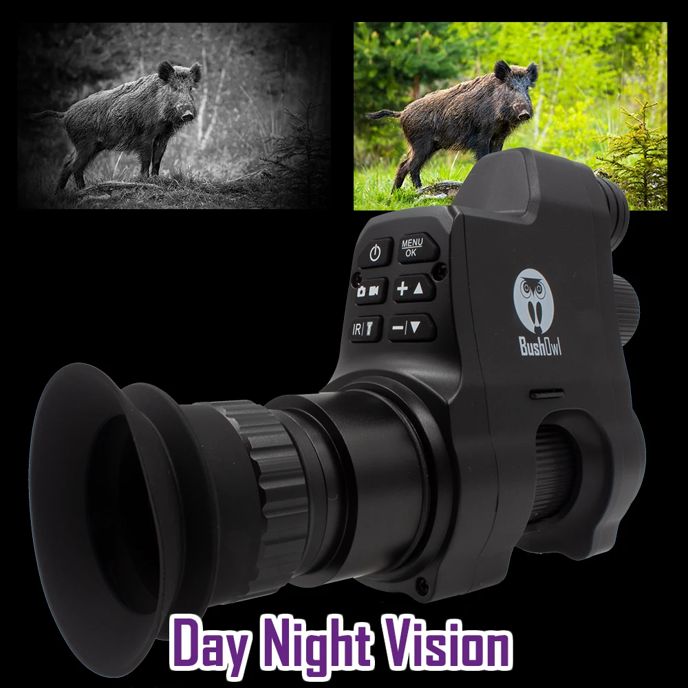 

Clip-on Night Vision Riflescope, Rear Add on Hunting Camera, Starlight View, Built-in IR Light, Fill Illustrator Assistance