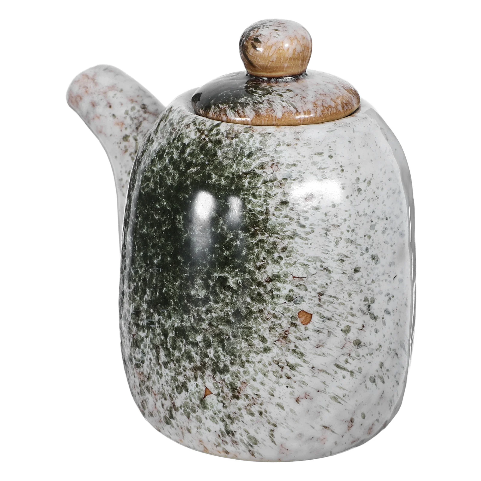 Botella de cerámica para condimentos, olla para salsa asiática, tarro de especias de cerámica, diseño de vinagrera separado, tarro de pimienta sellado, dispensador de aceite de cocina