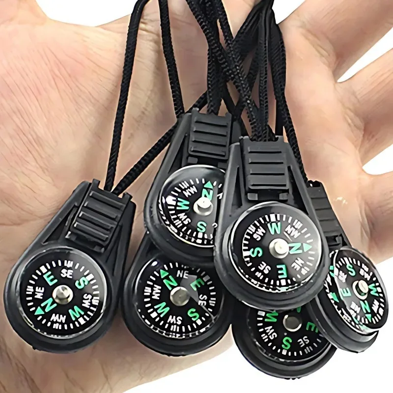 1/3pcs Mini Compass Camping Hiking Pocket Compass Pendant Portable Navigation Climbing Travel Compass Outdoor Survival Gear