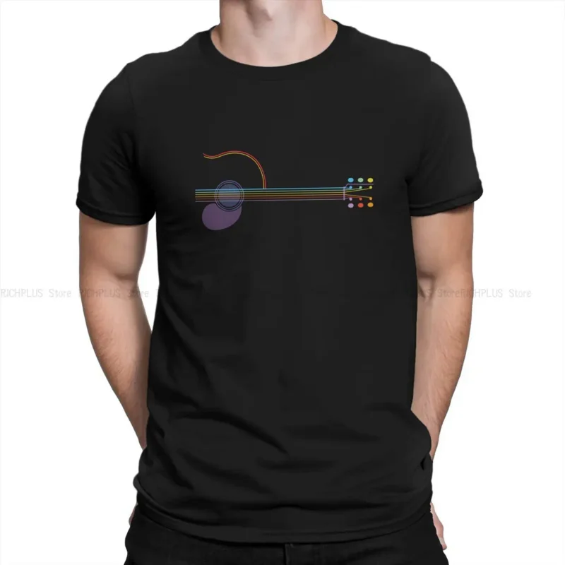 

MusicArtNewestTShirtforMenNeonGuitarRoundNeckPolyesterTShirtDistinctiveBirthdayGiftsTops