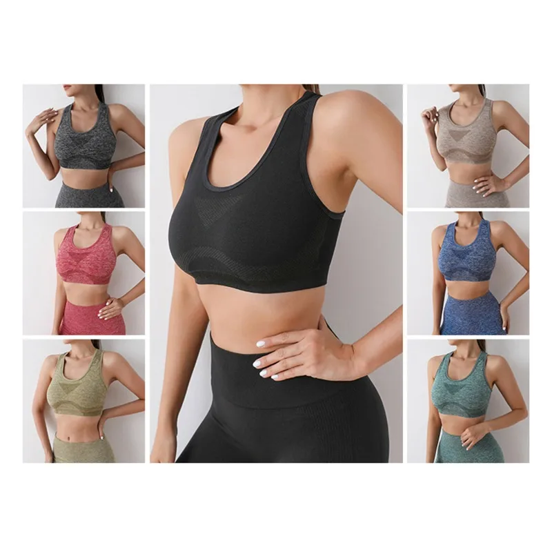 Ensemble de yoga sans couture pour femmes, culotte de sport, soutiens-gorge d'entraînement, vêtements de fitness, leggings