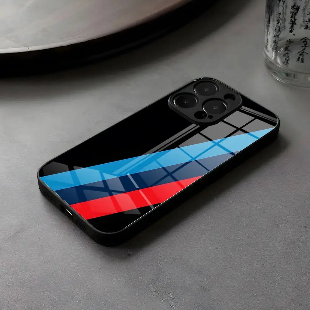 Чехол CooL A-Bmw-wS-Car из стекла для iPhone 17, 16, 15, 14 Pro Max, 13, 12 Mini, 11, X, XS, XR, 8 Plus; для Samsung S25, S24, S23, S22