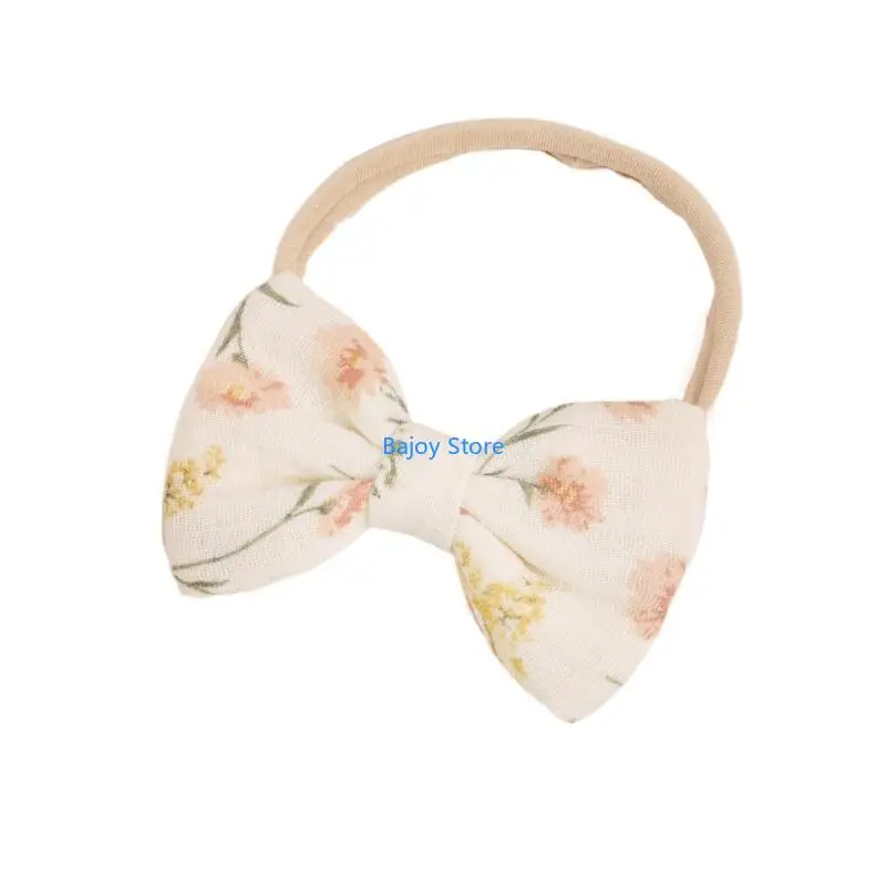 

63HE Elastic Baby Hairband Lovely Bowknot Headband for Infants Soft and Stretchy Hair Ornaments Newborns Photography Props