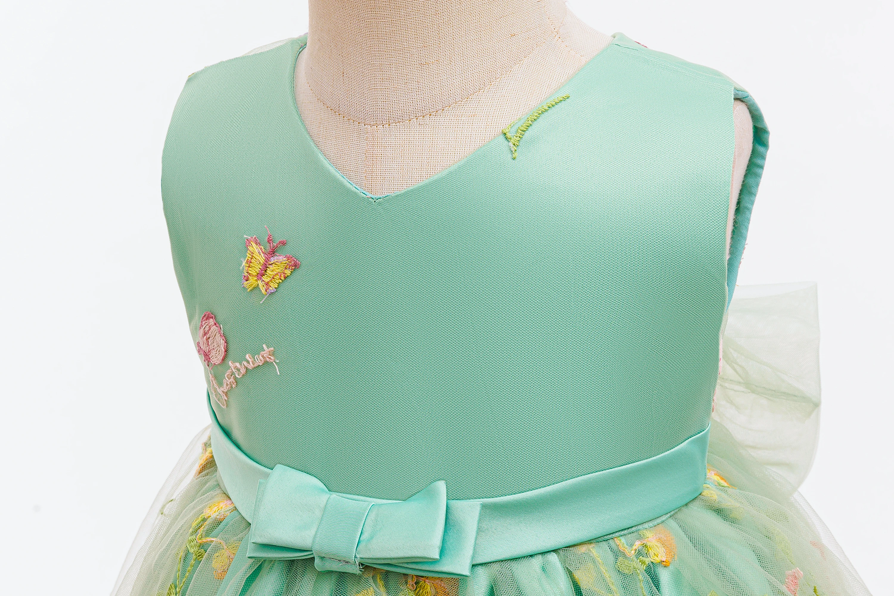 Babykleidung für Mädchen zum 1. Geburtstag, Partykleider, ärmelloses Mesh-Prinzessinnenkleid für Kleinkinder, Sommer-Hochzeitskleid, 3–24 Monate – Detail 22