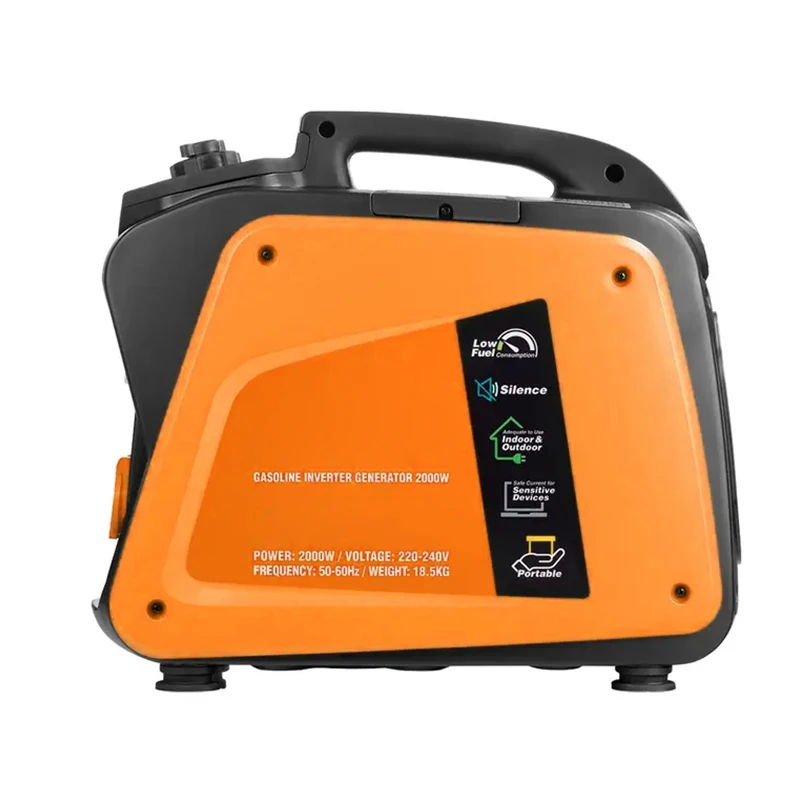 Single-Phase 4-Stroke 2KW Fuel Generator Recoil Start Air-Cooled 50/60Hz AC Output Frequency