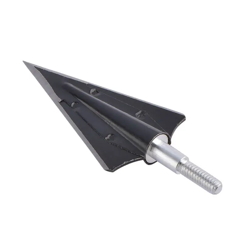 Arrow Broadhead - Rotation Steel Broadheads 125 Grain, 2 Sharpened Blades Cut maximum Diameter 1.1 Inch Arrowheads