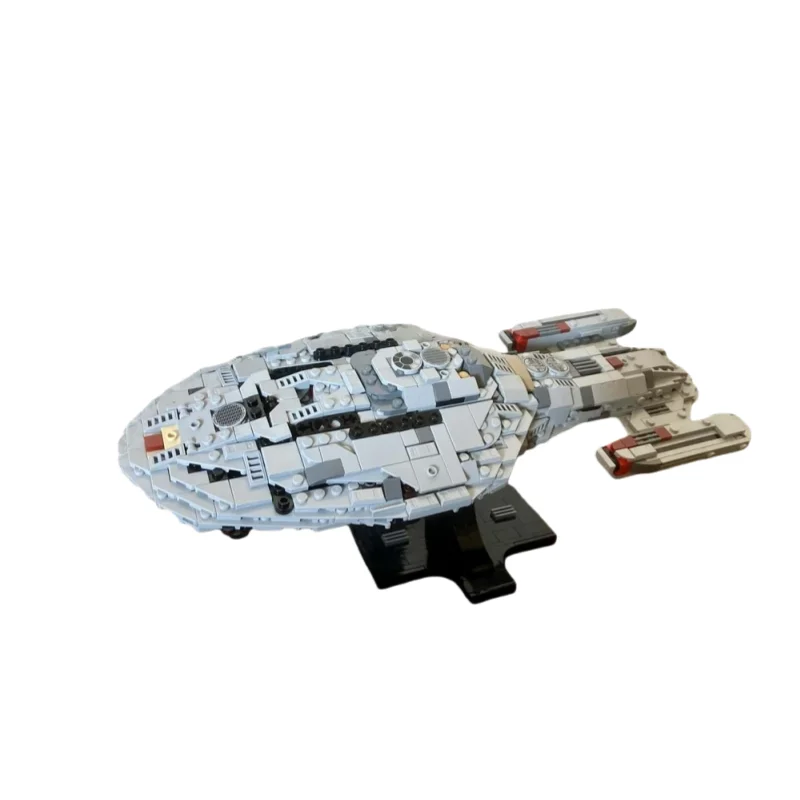 

MOC building toy spaceship model set - 742 pieces. Creative display item. Festival gift. For boys' birthday.