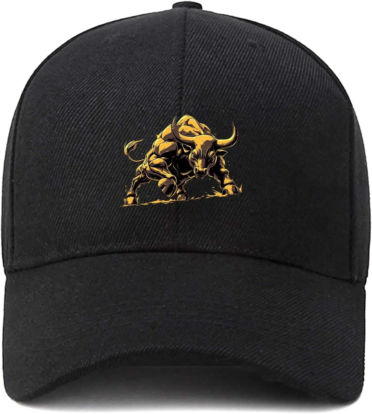 

Golden Bull Dad Cap Fashion Classic Baseball Hat Adjustable Golf Cap for Unisex Sports Outdoor One Size Caps for Men