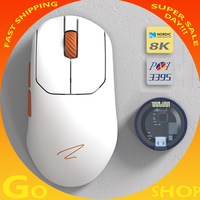 New Zaopin ZPW Max 8k Wireless Bluetooth Mouse Paw3395/3950 Tri Mode Z.P.W Lightweight Ergonomics Low Latency Gaming Mouse Gifts