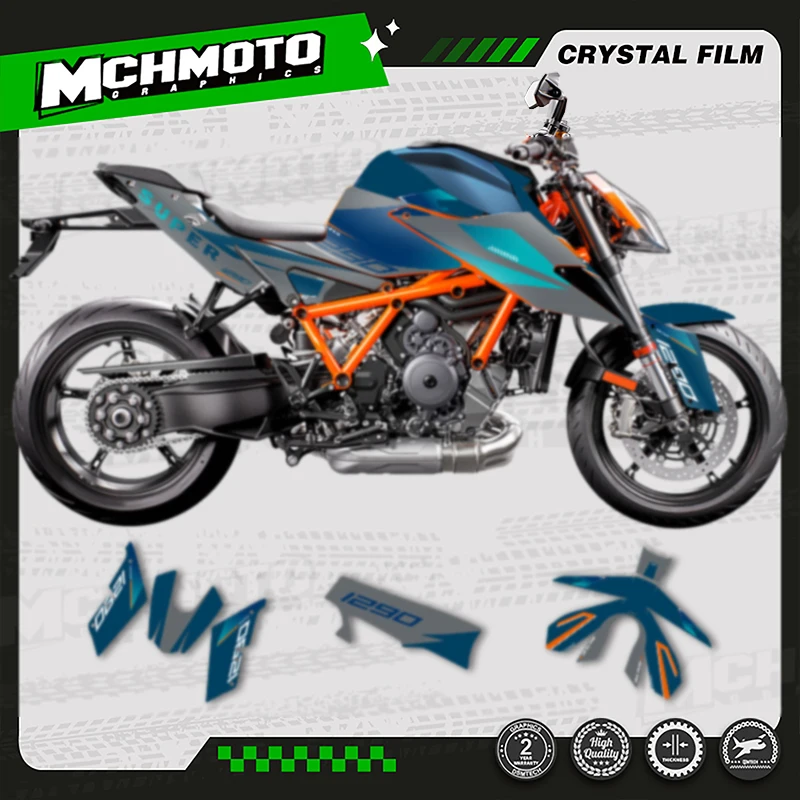 

MCHMFG Motorcycle Graphics Background Decals Stickers Kits For KTM 2020 2021 2022 Super Duke 1290 S R