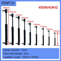 1 PC 150mm-230mm 400N/40KG Universal Strut Bars Gas Spring Shock Absorber Hydraulic Lift Support Strut Bar RV Bed Car Machine