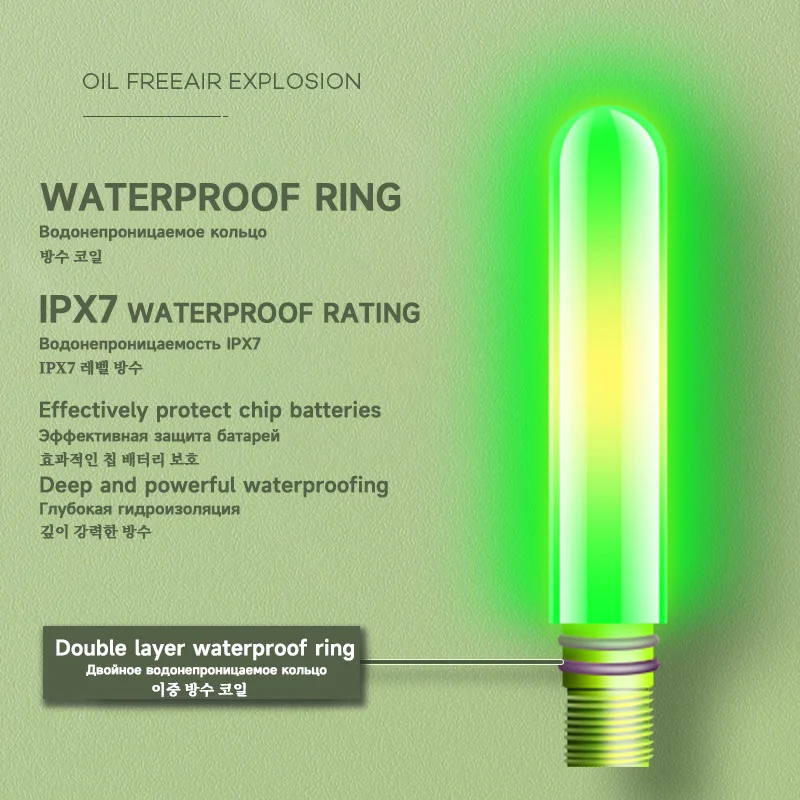 Flotador electrónico LED rojo/verde nocturno corto para pesca en roca - imagen 5