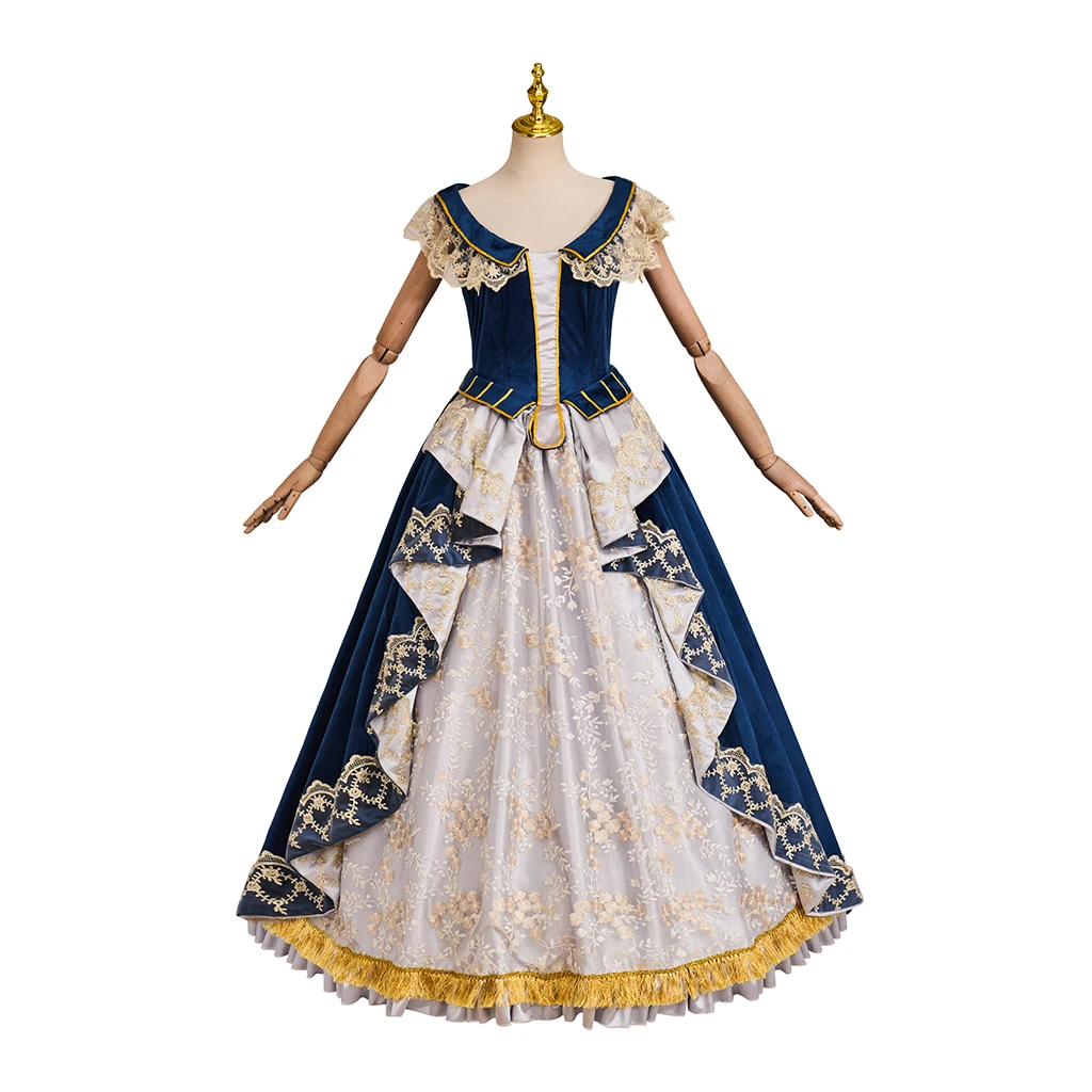 

Alina Starkov Cosplay Costume Blue Princess Ball Gown Alina Starkov Coronation Dress Halloween Party Dance Dress Custom Made