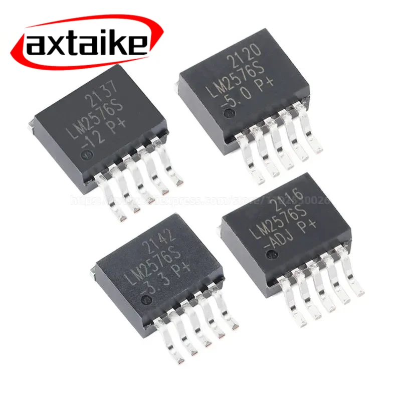 10PCS LM2576 LM2576S-3.3 LM2576S-5.0 LM2576S-12 LM2576S-ADJ TO263-5 3.3V 5V 12V SMD Adjustable Switching Voltage Regulators