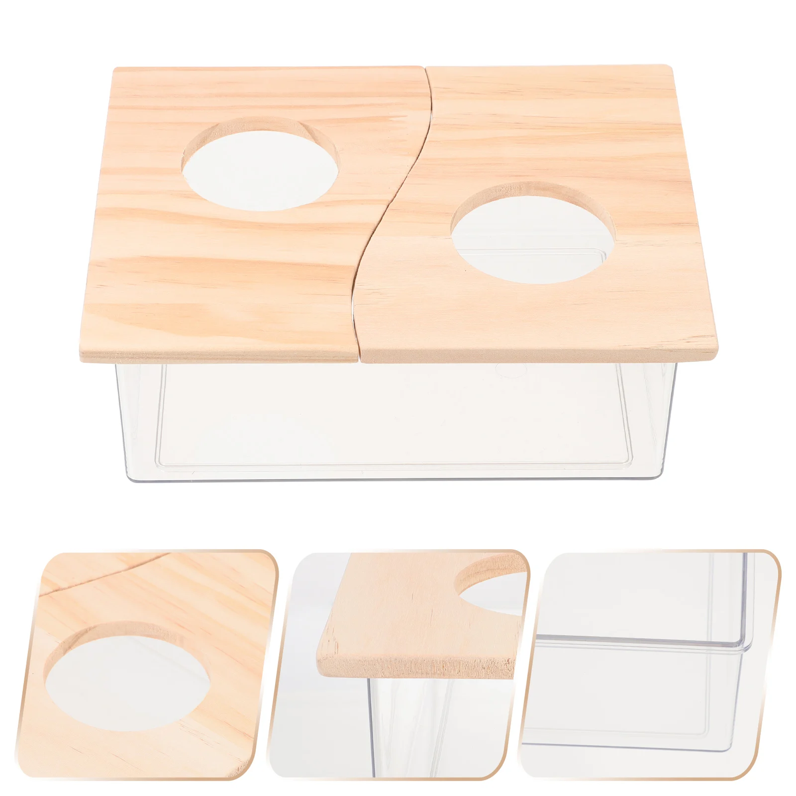 

Hamster Litter Box Odorless Toilet With Lid Multi-Functional Sand Bath Container Bathtub For Small Pets Cage Accessories Pet