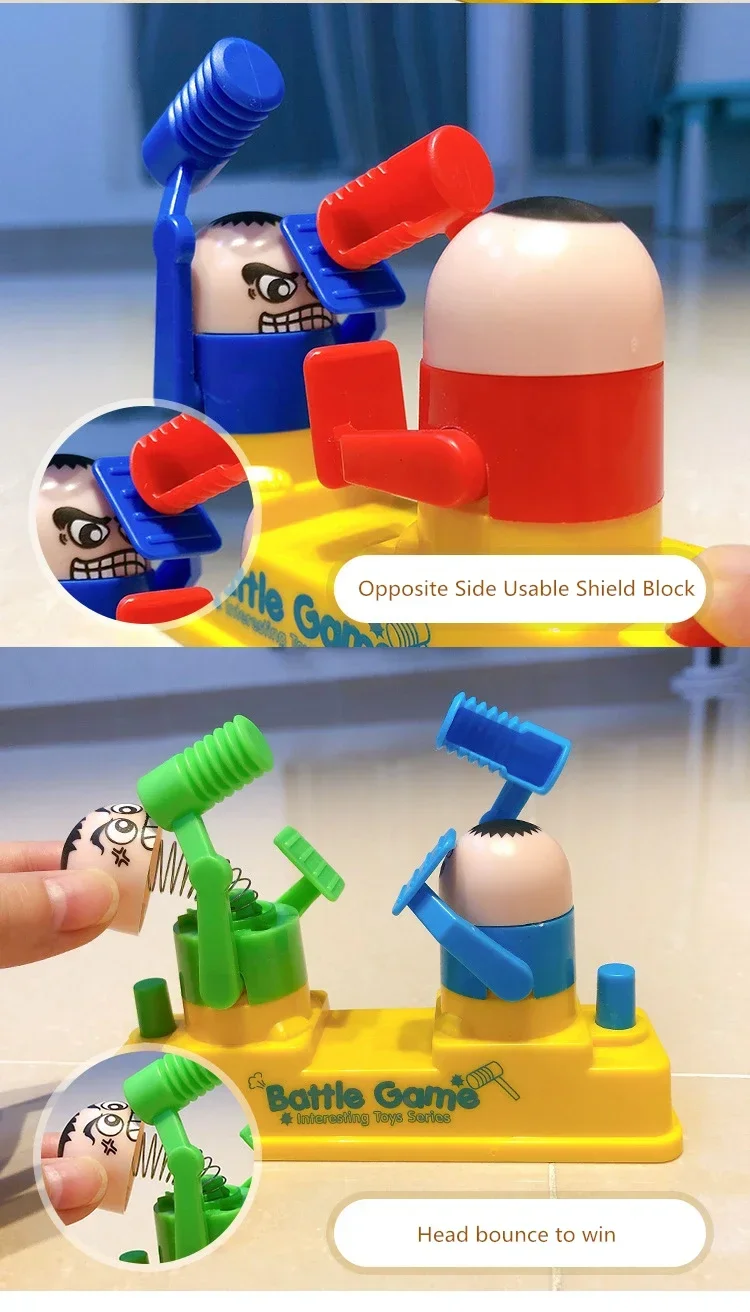 لعبة مطرقة تفاعلية للأطفال والآباء ، دمى ممتعة للمعركة المزدوجة ، هدايا التعليم المبكر للأطفال ، التعلم #4