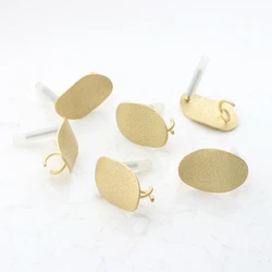Distorted Oval Shape Earrings Base Connectors Linker 6pcs/lot 18*12mm Diy Jewlery Making Supplies Bulk Items