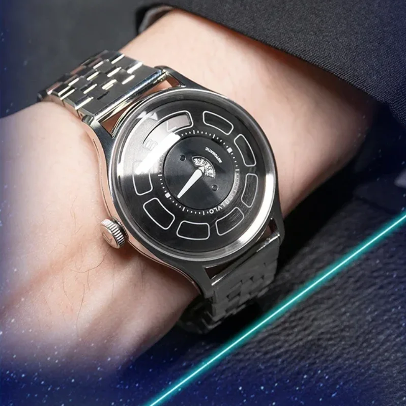 

OBLVLO Мужские автоматические часы 41 мм Механические наручные часы Светящиеся 5ATM Водонепроницаемые сапфировые вращающиеся циферблаты