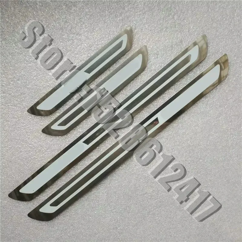 ل VW/فولكس واجن باسات B7 B8 2011-2024 عتبة الباب قطاع الفولاذ المقاوم للصدأ ملصقات اكسسوارات السيارات لوحة بالية بيدا غطاء الدواسة