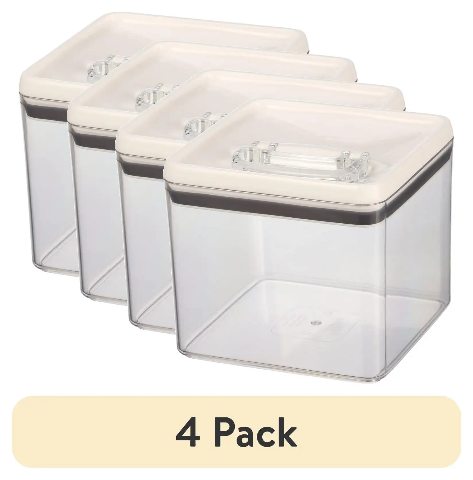 

(4 Pack) Canister - 19.7 Cup Flip-Tite ® Bagel Food Storage Container