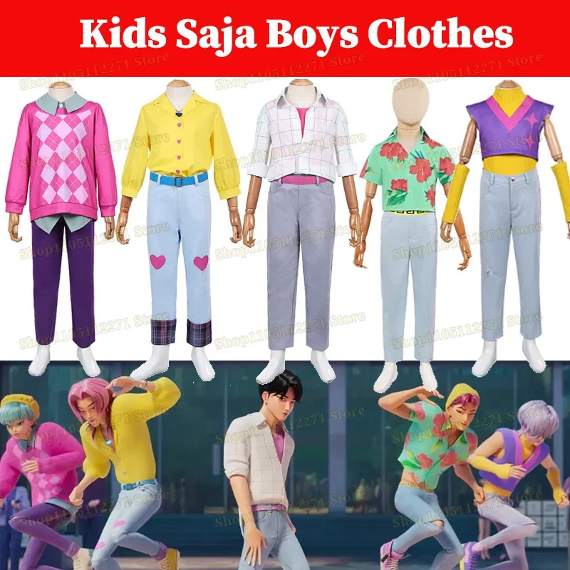 

Saja Boys All Members Top Clothes Cosplay Jinu RolePlay Costume Anime Saja Boys KPOP Halloween Cosplay Outfit for men boys