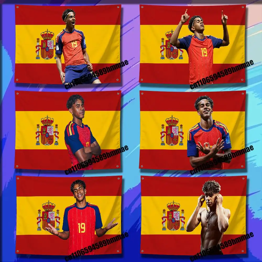 For L-Lamine Y-Yamal Spain Flag 60x90cm Outdoor Garden Home Decorate Wall Banner Tapestry Flags Cover