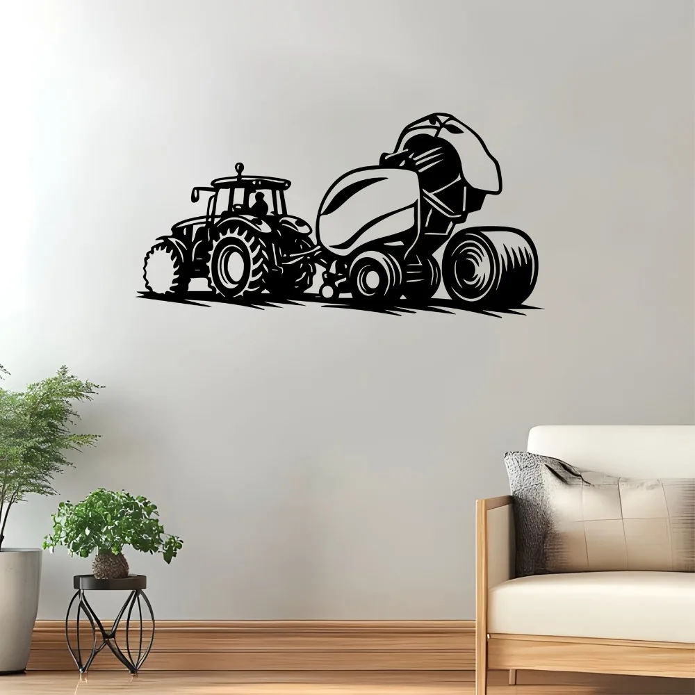CIFbuy Metal Wall Art Rustic Tractor Sculpture Weather-Resistant Iron Farmhouse Decor for Barn & Garden