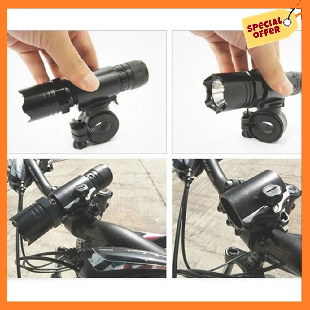 

AD08-1PC светодиодный кронштейн для фонарика, держатель, спортивные аксессуары, держатель для велосипедных фонарей, вращение на 360°, велосипедный фонарик