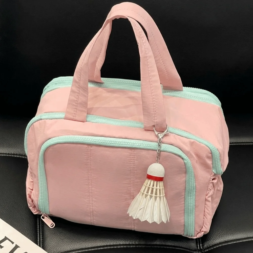 Large Capacity Cosmetic Handbag Waterproof Zipper Closure Travel Toiletry Bag Easy Access Multiple Pockets Women Cosmetic Tote