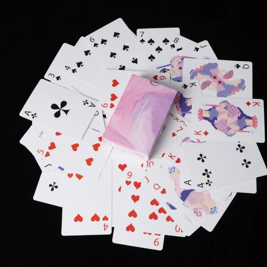جديد 54 قطعة/مجموعة 57x87 مللي متر الأبيض الأساسية ورقة بوكر الإبداعية التدرج سطح السفينة أوراق اللعب أداة سحرية لعبة طاولة الحفلات #3