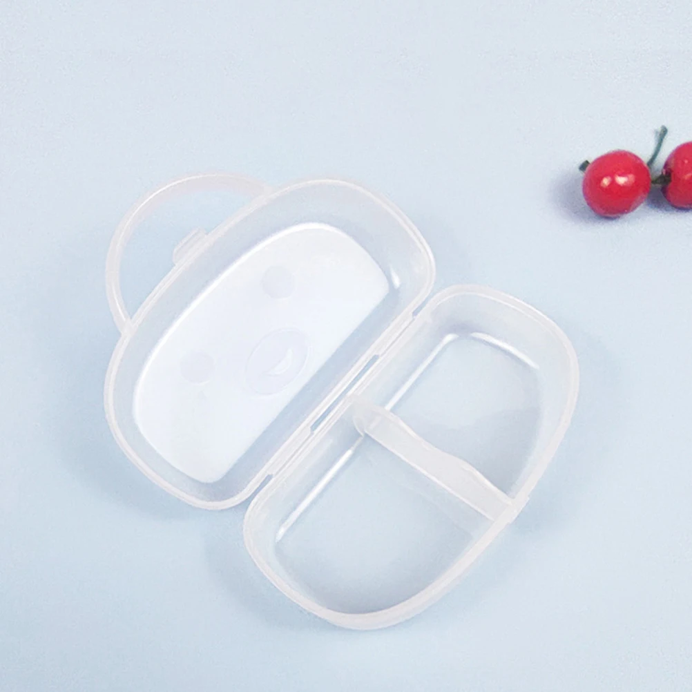 Contenedor transparente a prueba de polvo para bebé, bolsa de pañales para cochecito de viaje, soporte para mordedor, funda para chupete para recién nacido, 4 Uds.
