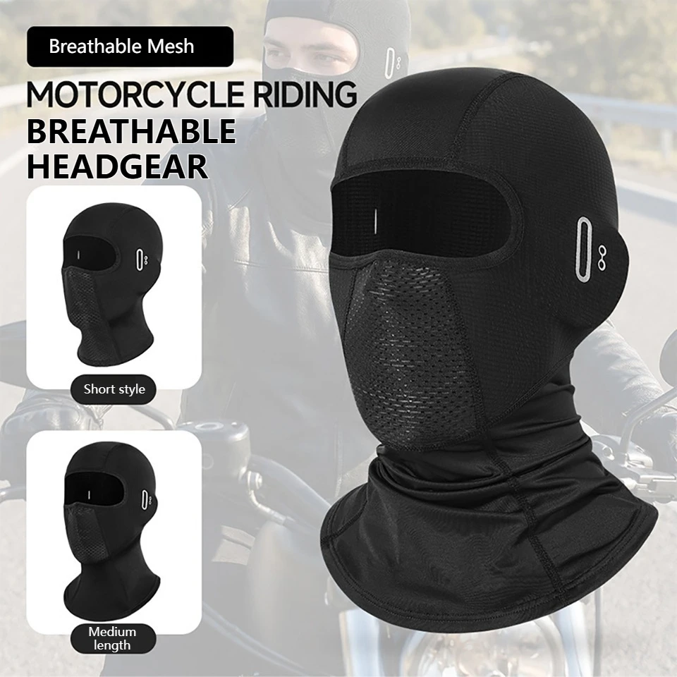 GOBYGO Full Face Cycling Mask Ice Silk Summer Outdoor Sports UV Protection Breathable Quick Dry Balaclava Outdoor Sports Camping