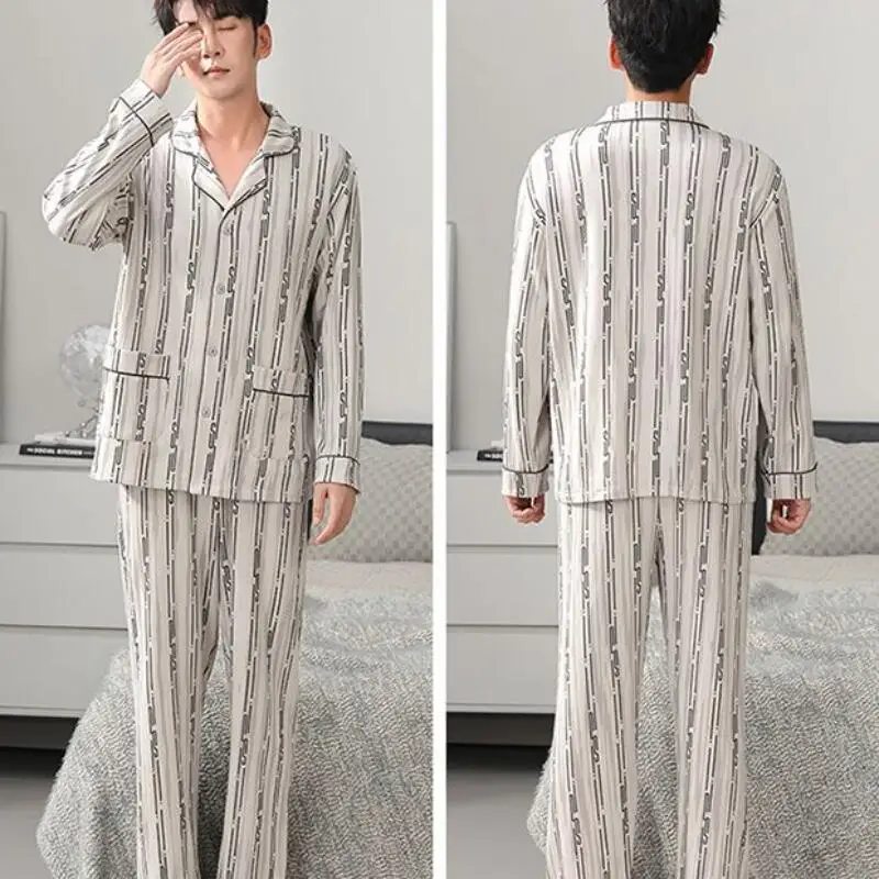 

Мужской костюм, мужская одежда, комплект из 2 предметов: домашняя одежда, пижама, брюки, всесезонный повседневный костюм, спортивная одежда Y2K, топы, модная оптовая продажа